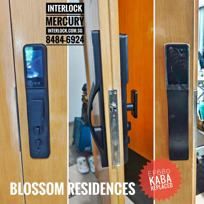 Interlock Mercury X6 数字门锁 customer installation photo