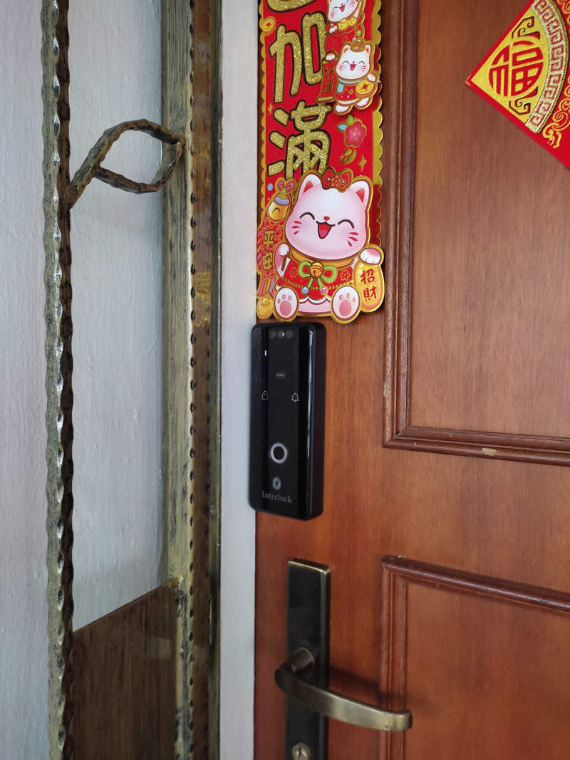 Interlock Mercury SD1 滑动门锁 customer installation photo