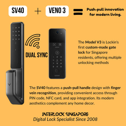 SV40 Finger Vein Recognition, Push Pull Handle