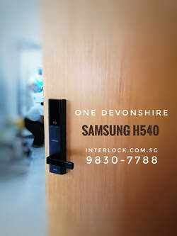 Samsung DH540 Digital Door Lock (Now Zigbang DH540) customer installation photo