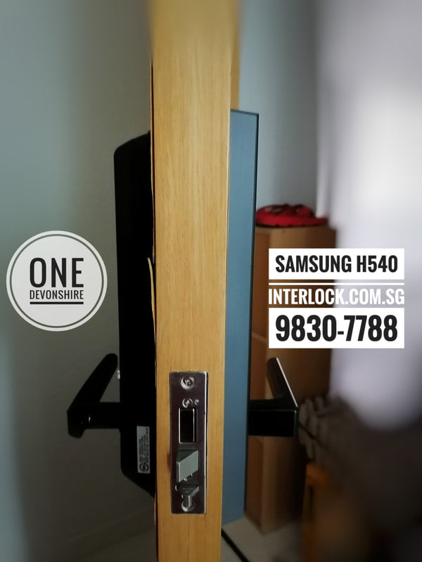 Samsung DH540 Digital Door Lock (Now Zigbang DH540) customer installation photo