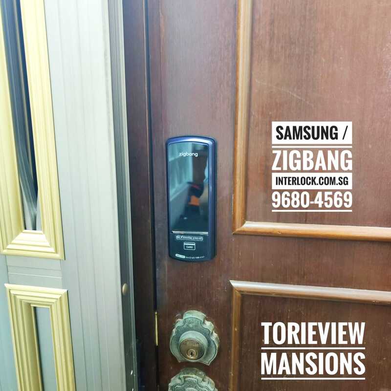 Samsung SHS 1321 Digital Door Lock (Now Zigbang SHS 1321) customer installation photo