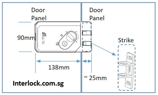 Gateman G-Touch Digital DoorLock product specification image