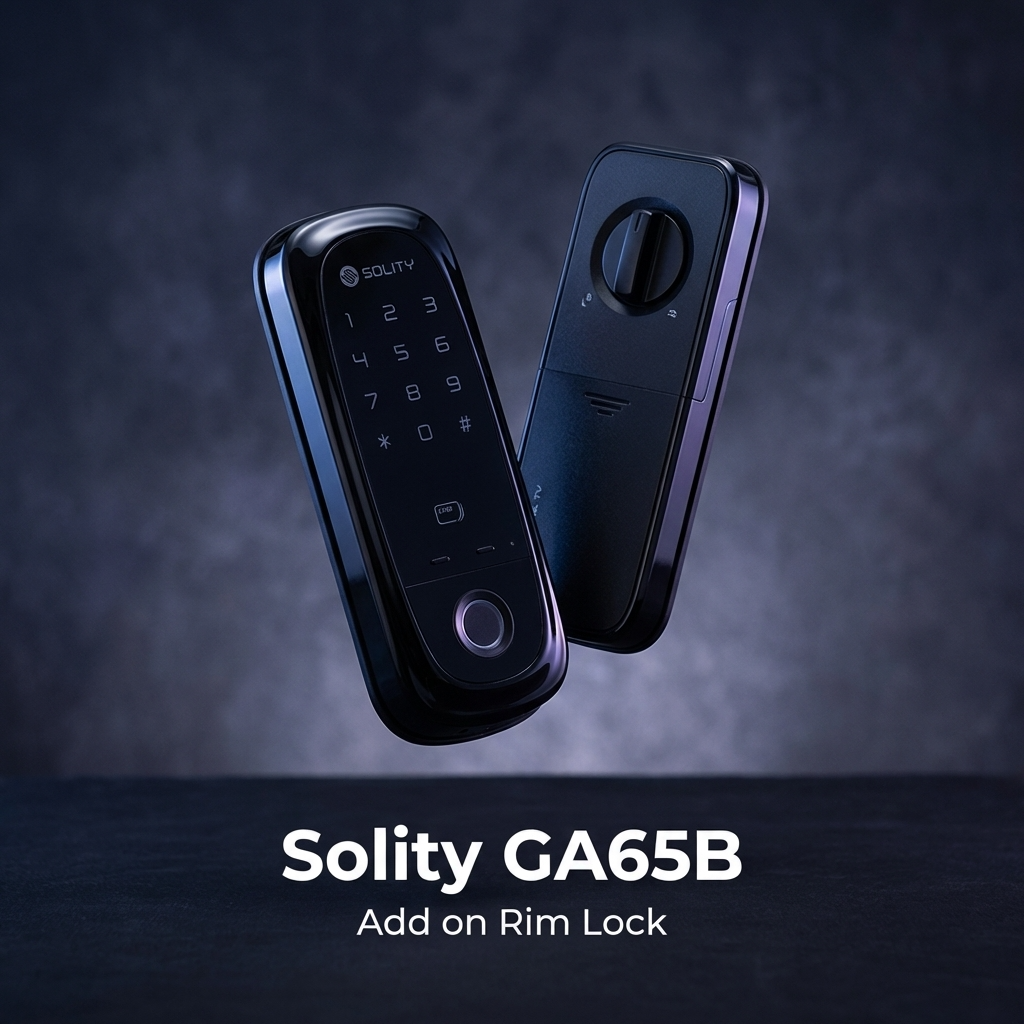 Solity GA65B: Add on Rim Lock for Door