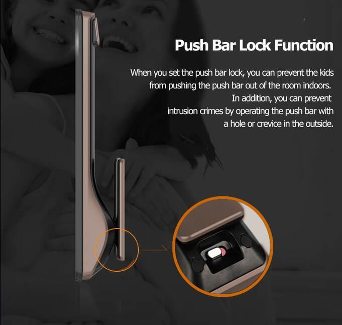 Solity GSP2000: Push Bar Lock Function