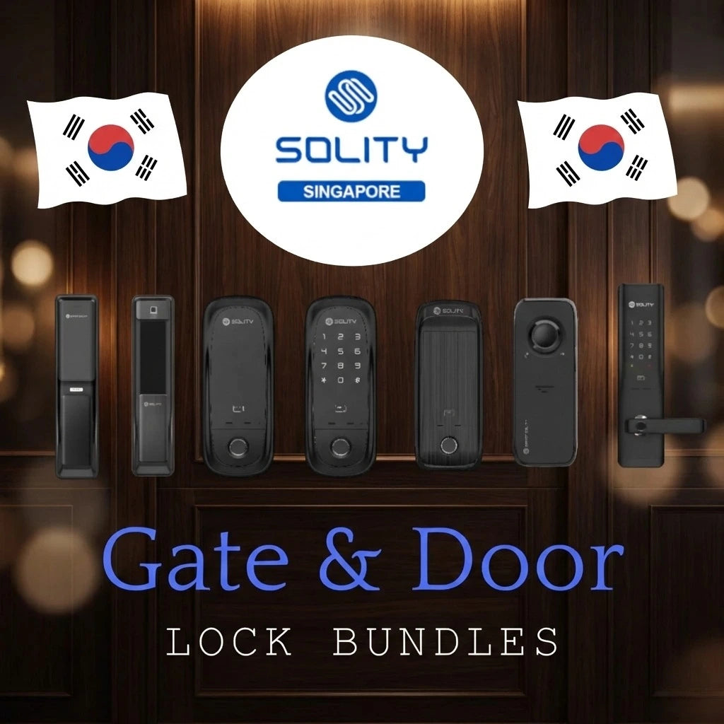 Solity Smart digital lock Door and gate bundles for Singapore