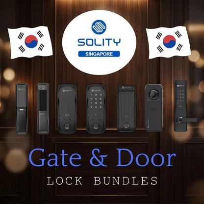 Solity Smart digital lock Door and gate bundles for Singapore