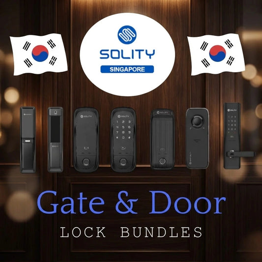Solity Smart digital lock Door and gate bundles for Singapore