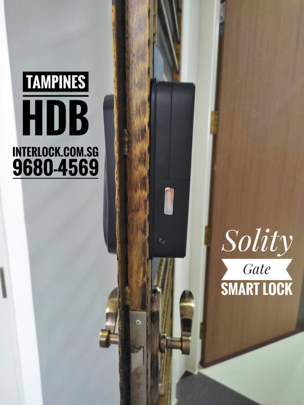 Solity GD-65B Digital Gate Lock customer installation photo
