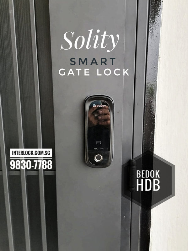 Solity GD-65B Digital Gate Lock customer installation photo