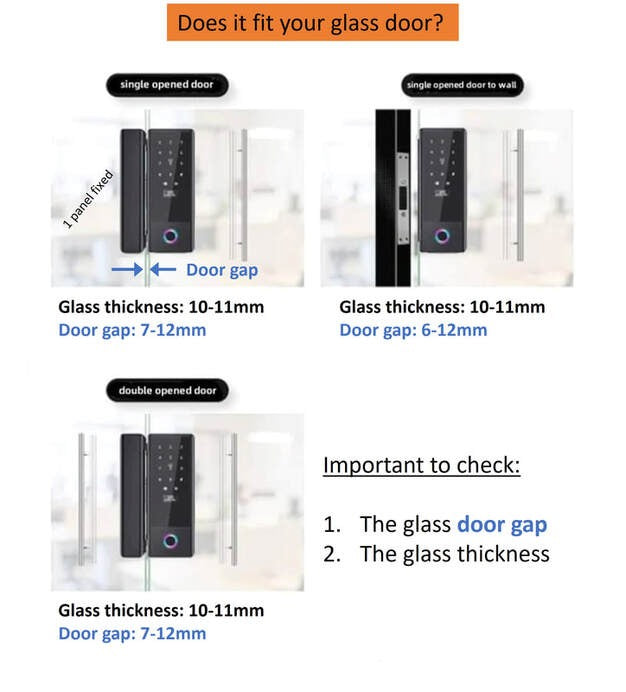 Interlock ILG-02 Glass Door Lock product specification image