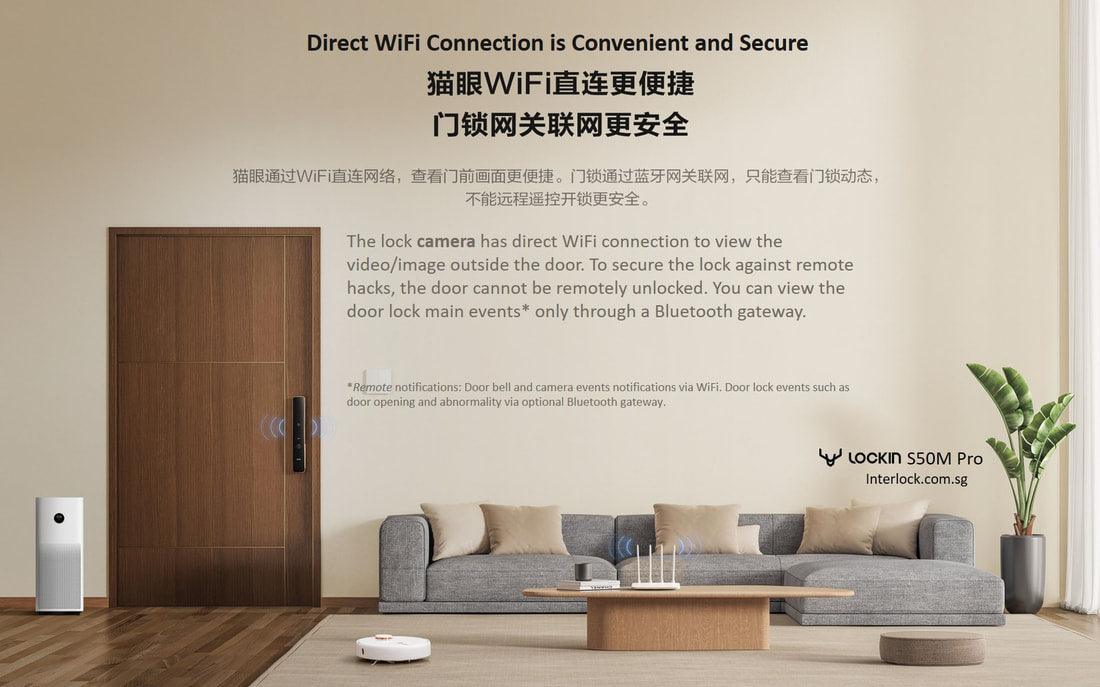 Lockin S50M Pro: Direct wifi connection from lock camera